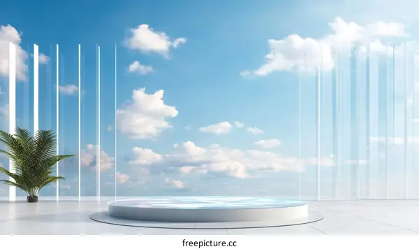 Modern Architecture Exterior Sky View