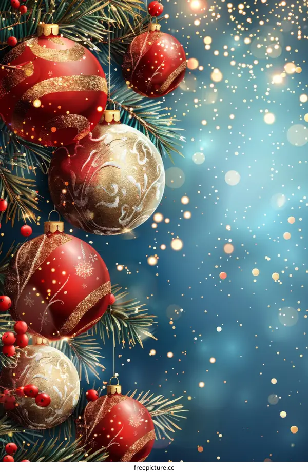 Festive Christmas Ornament Display