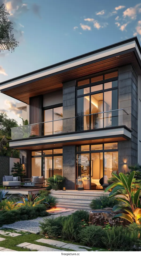 Exquisite Modern Style Villa in Lush Green Setting