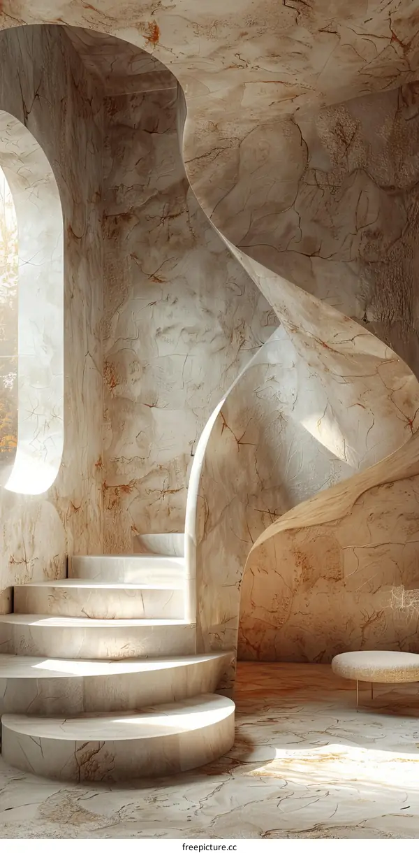 Modern Spiral Staircase Architecture Design