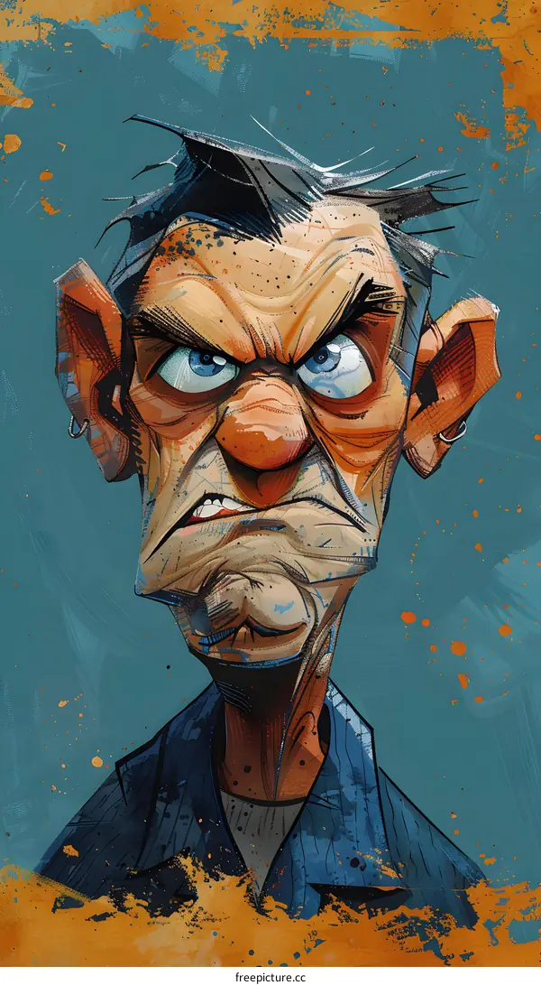 portrait of a man with a big nose