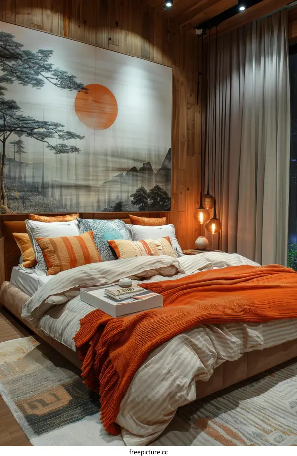 Cozy Japanese-Style Bedroom with Minimalist Decor