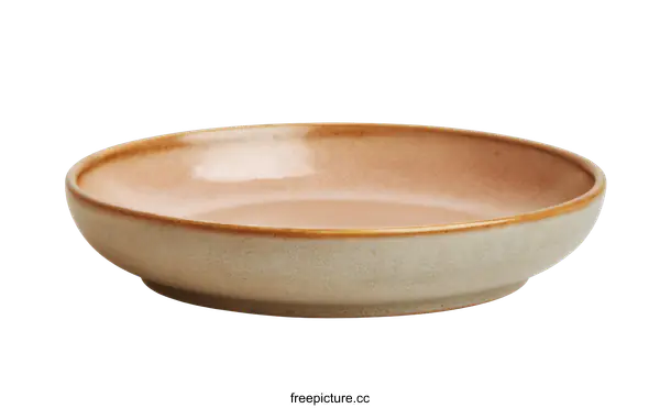 [Transparent Background PNG]Elegant Pink and Grey Ceramic Serving Dish