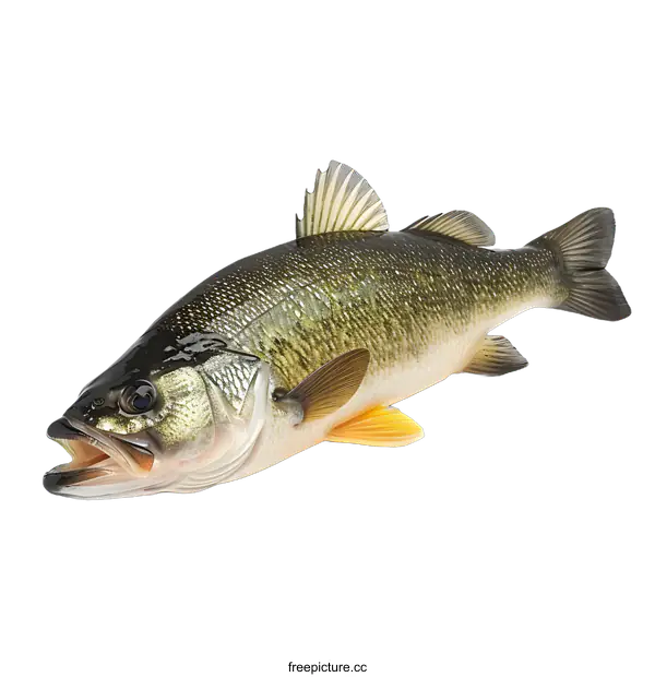 [Transparent Background PNG]Freshwater Fish on White Background