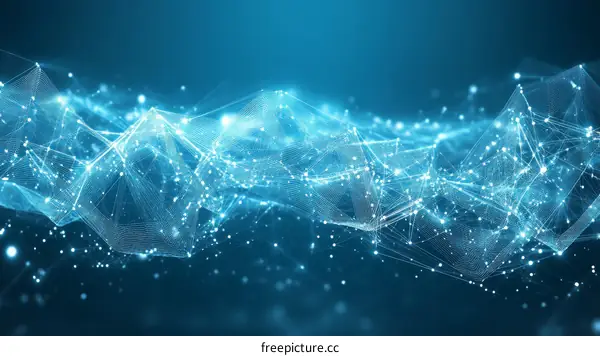 Abstract Digital Network Structure Background Design