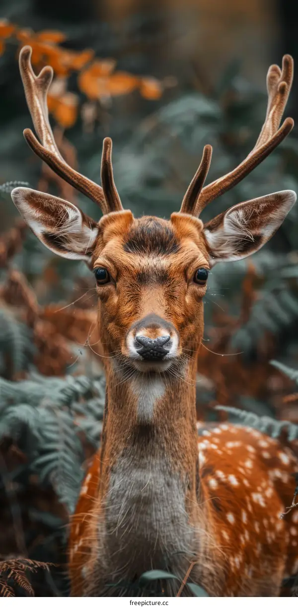 Close-up of a deer in the forest