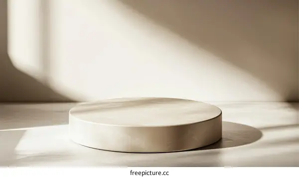 Beige Minimalist Product Display Stand