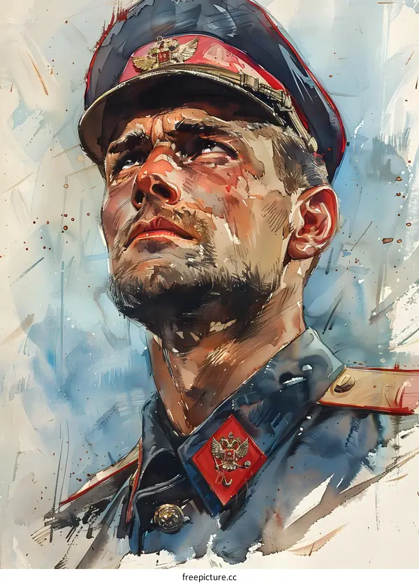 Portrait of a Russian officer