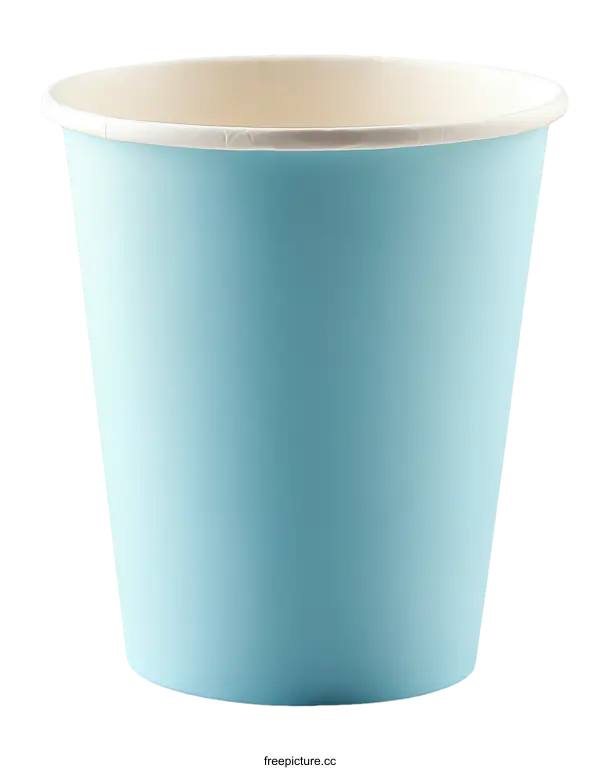 [Transparent Background PNG]Light Blue Paper Disposable Coffee Cup