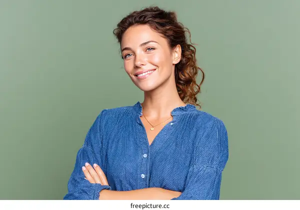 Smiling Caucasian Woman Portrait