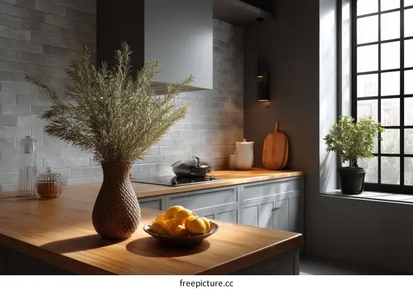 Modern Kitchen Interior Design with Natural Light