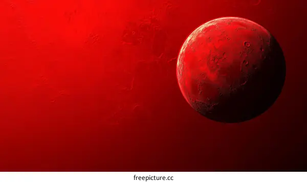 Red Planet Mars Space Illustration