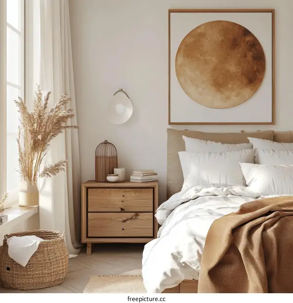 Modern Beige Bedroom Interior Design