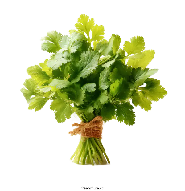 [Transparent Background PNG]Fresh Bunch of Cilantro