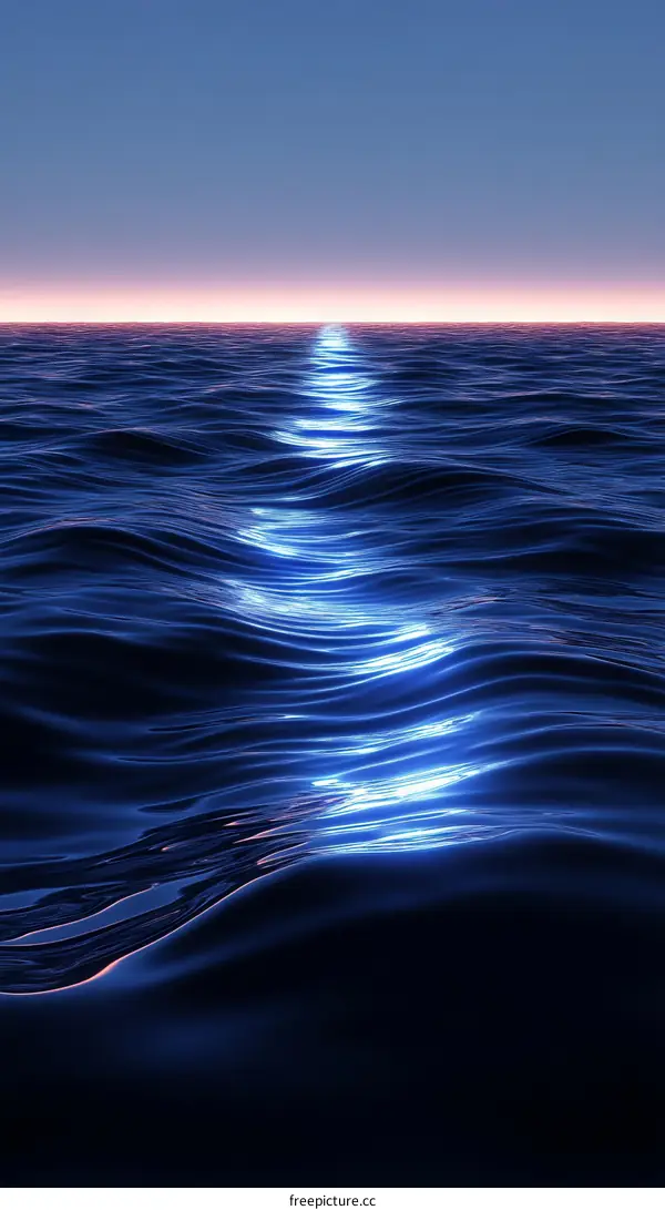 Abstract Night Sea Surface