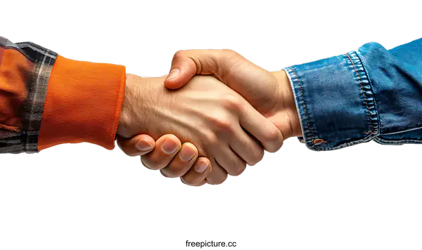 [Transparent Background PNG]Business Partnership Handshake Agreement