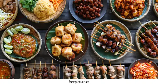 Indonesian Food: Delicious Grilled Skewers and Dishes