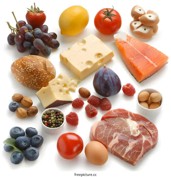 Assortment of Healthy Foods and Ingredients