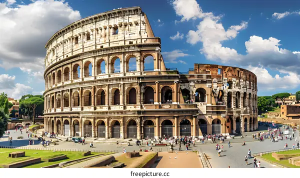 The Colosseum in Rome, Italy