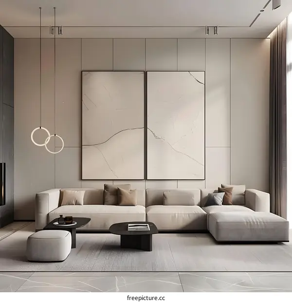 Modern Living Room Interior Design with Minimalist Decor