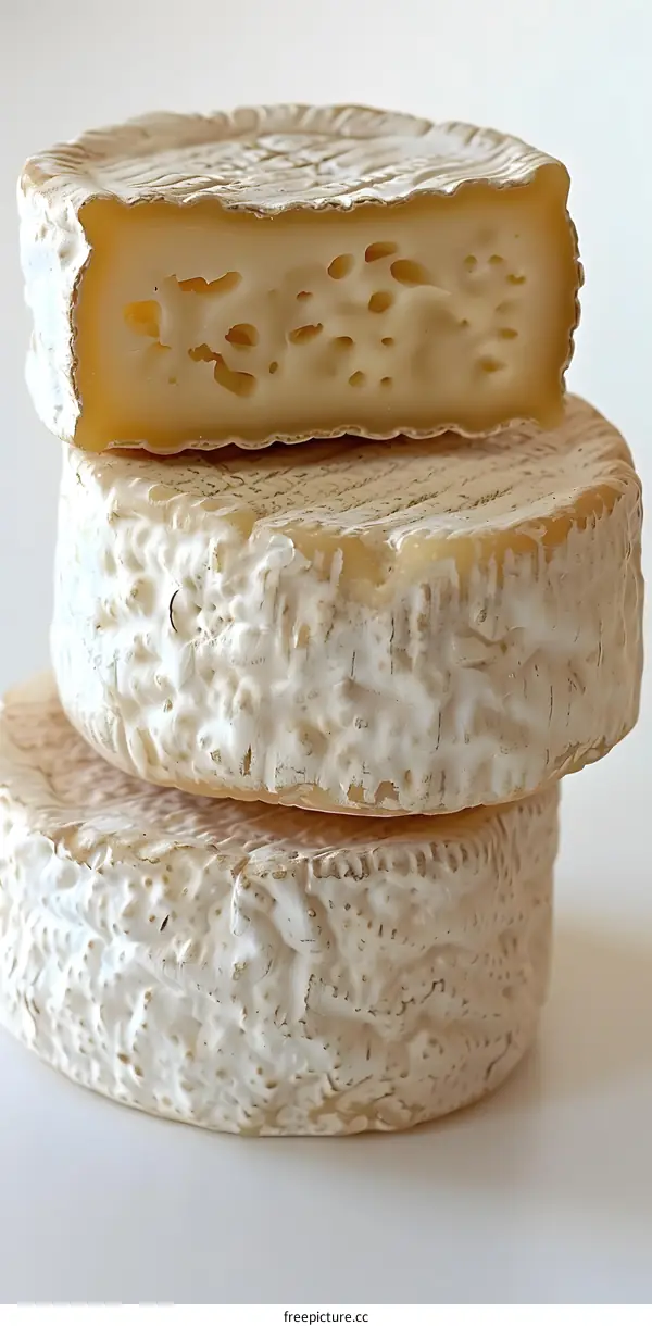Stack of cheese wheels