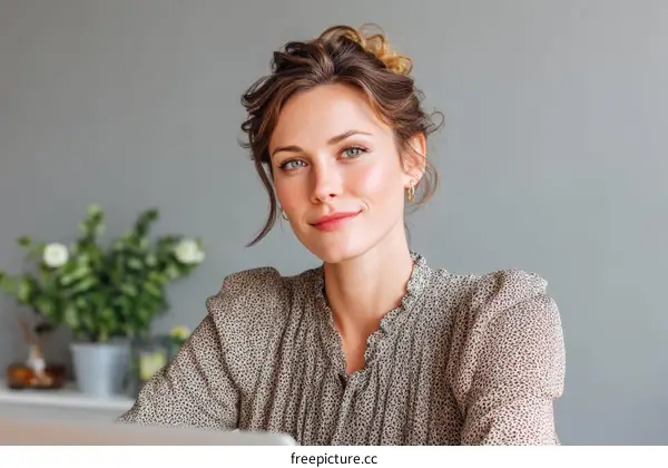Portrait of a Caucasian Woman