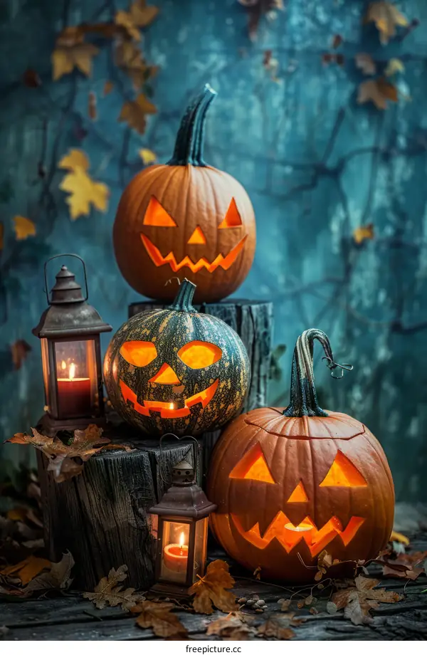 Spooky Halloween Pumpkins