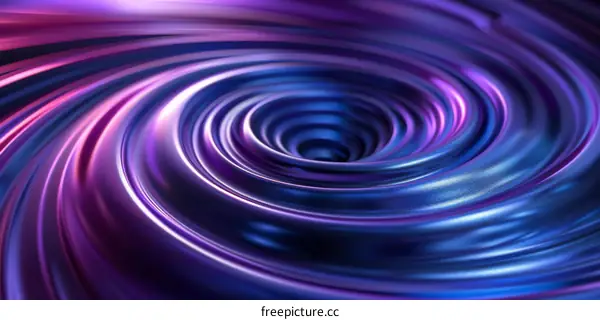 Purple and Blue Energy Vortex