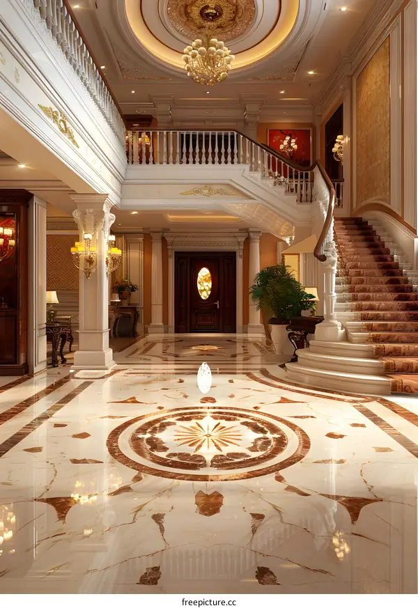 European style luxury house interior