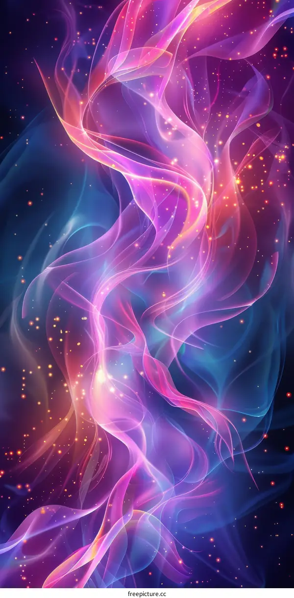 Cosmic Tapestry: A Colorful Nebula