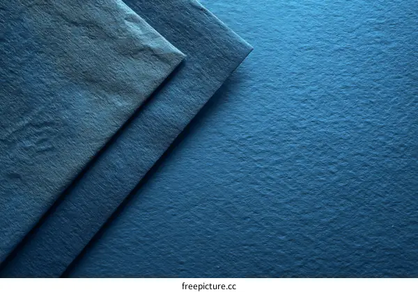 Textured Deep Blue Fabric Background