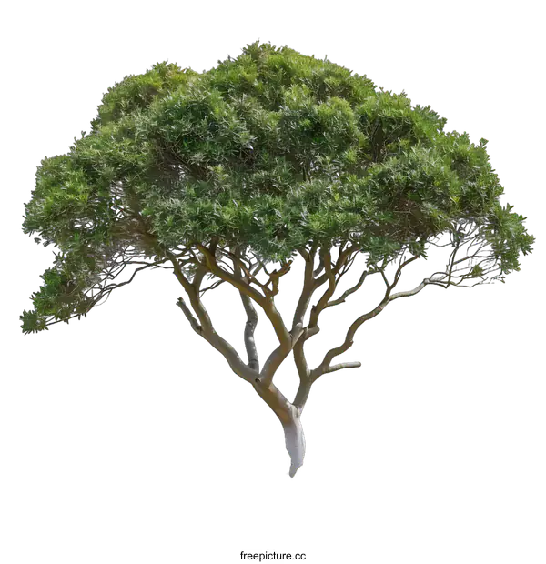 [Transparent Background PNG]Isolated Green Tree On transparent background
