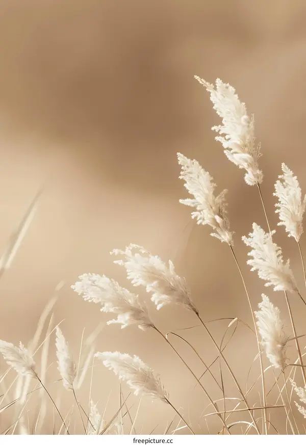 Neutral Colors Tall Grass Close Up
