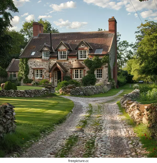 A charming stone cottage in the countryside