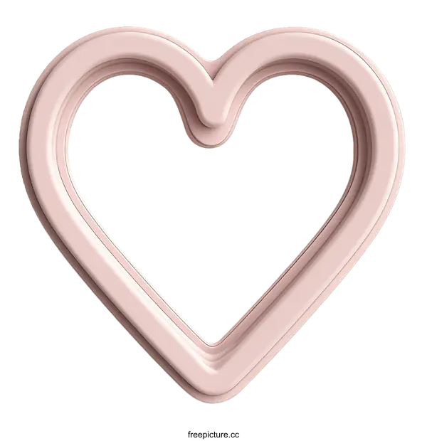 [Transparent Background PNG]Abstract Pink Heart Shape Illustration