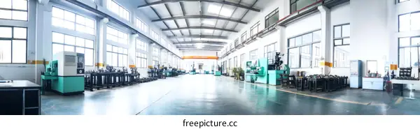 Modern Industrial Manufacturing Facility Interior