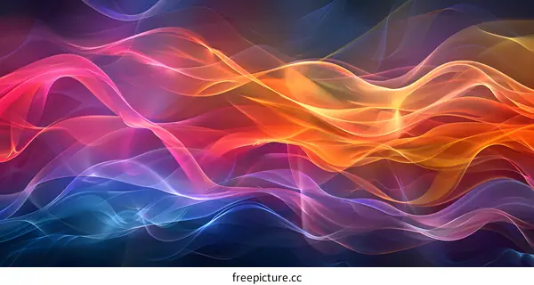 Abstract colorful wave background
