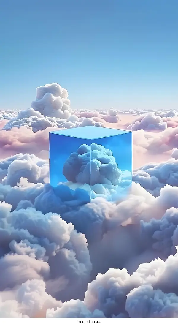 Glass Cube In The Clouds
