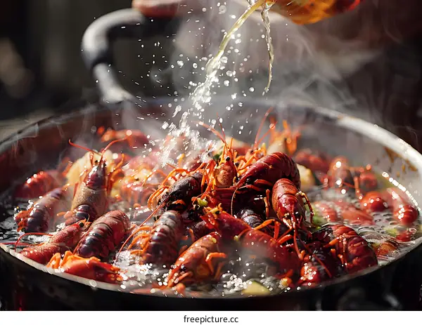 Cooking Spicy Crayfish