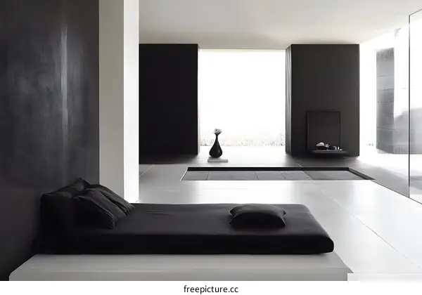 Minimalist Interior Design with Black and White Colors