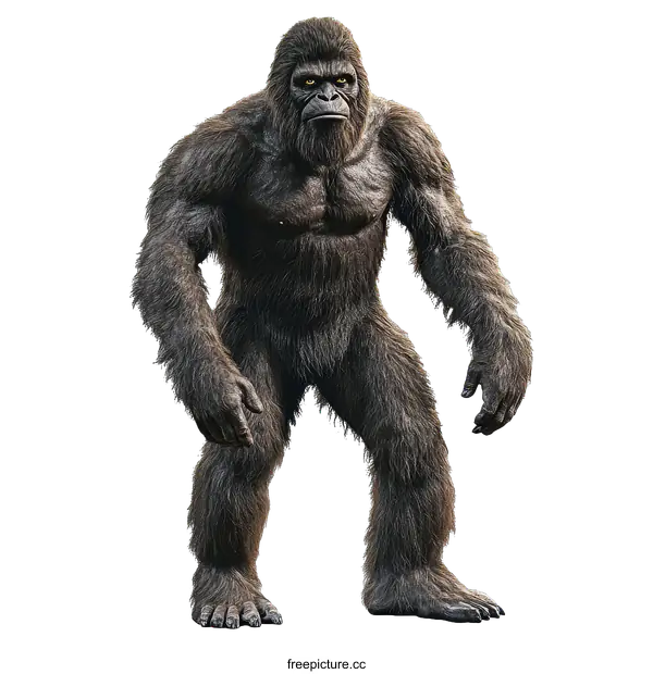 [Transparent Background PNG]Large Prehistoric Gorilla Illustration