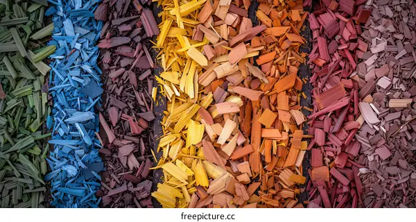 Colorful Wood Chip Background