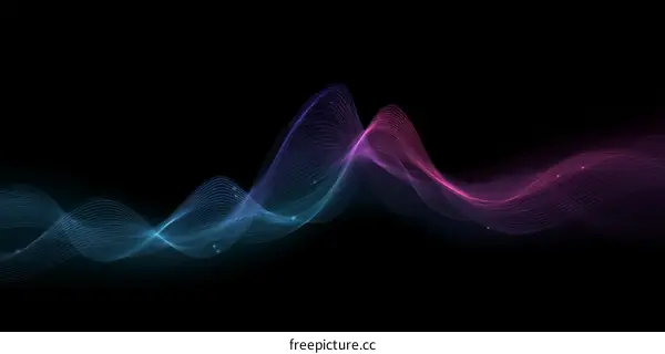 Abstract Colorful Wave Background Design