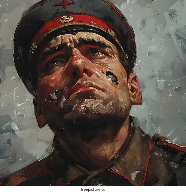 Portrait of a Soviet soldier