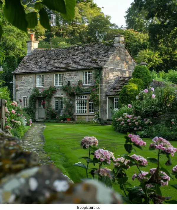 Stone Cottage with Garden in the Countryside