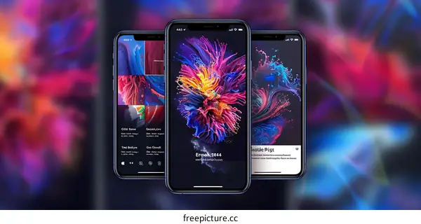 Abstract Colorful Phone Wallpaper