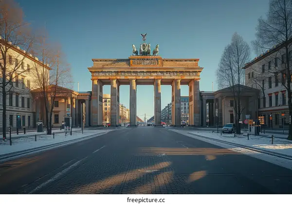 The Brandenburg Gate in Berlin, Germany
