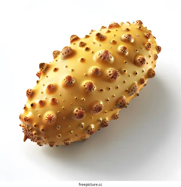 3D rendering of a horned melon