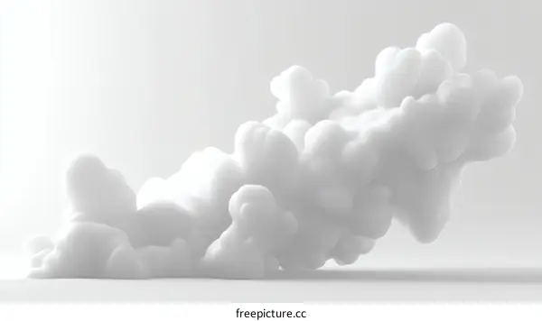 Abstract White Smoke Clouds Design