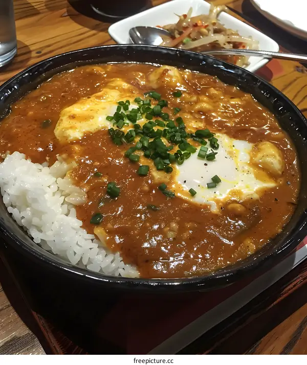 Japanese curry with rice